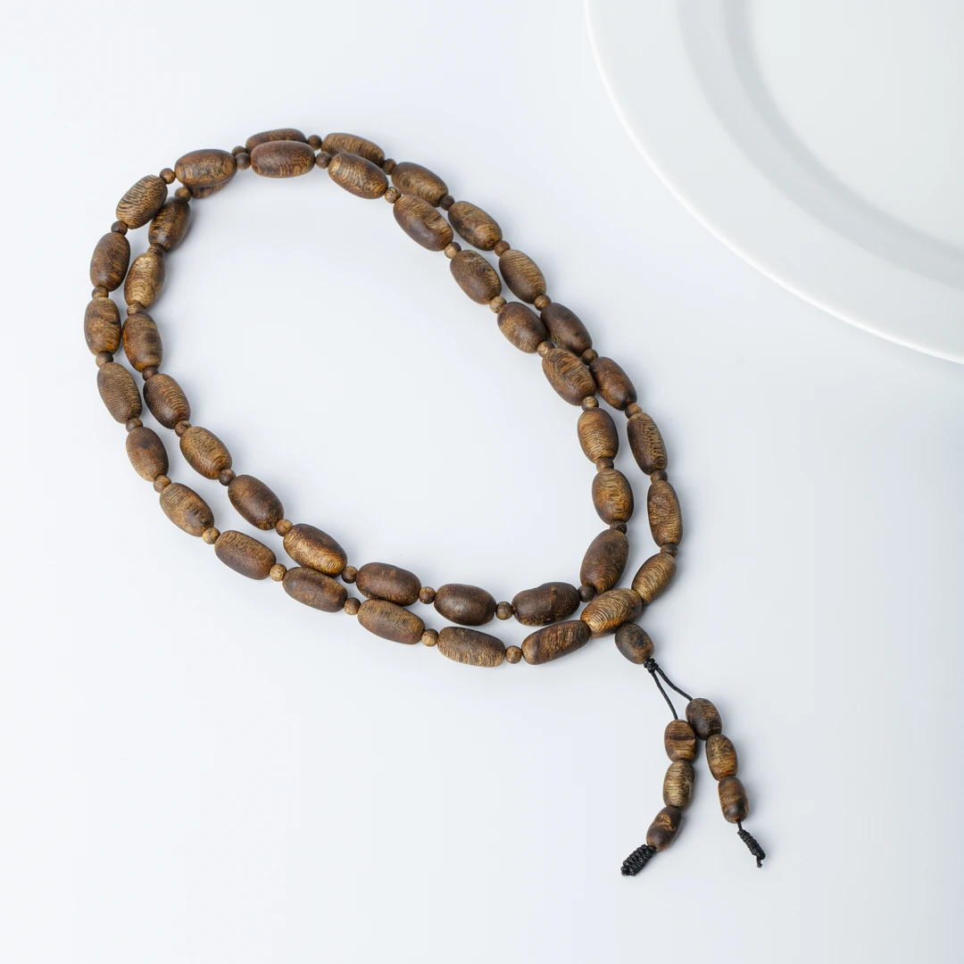 沉香美伢【信仰】莺歌绿奇楠随型 隔珠 多圈手串 CX23XL0015W