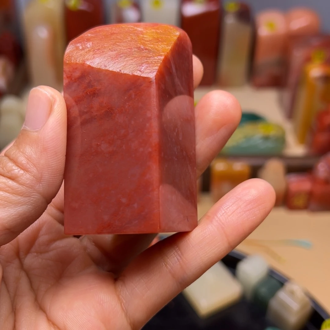 寿山石印石老挝水冻一方2.9/6 .3