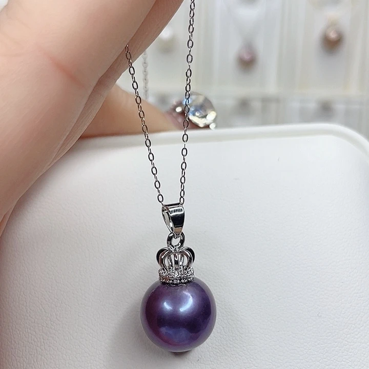 合金淡水珍珠吊坠(赠链)