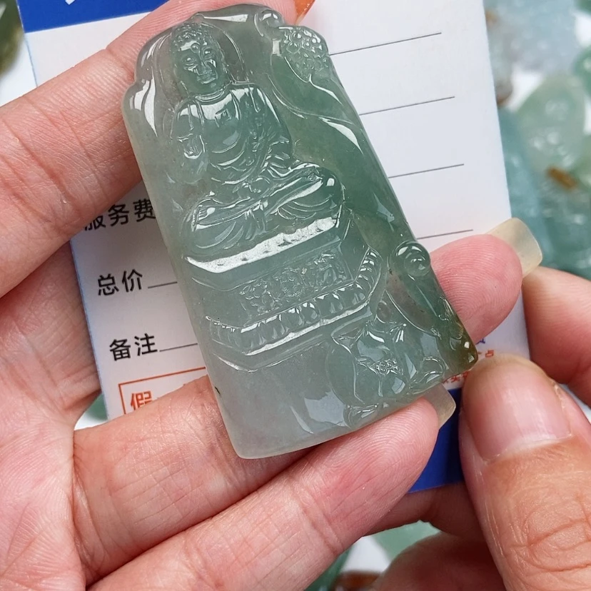 【闪购商品】翡翠颈饰未镶嵌阿弥陀佛