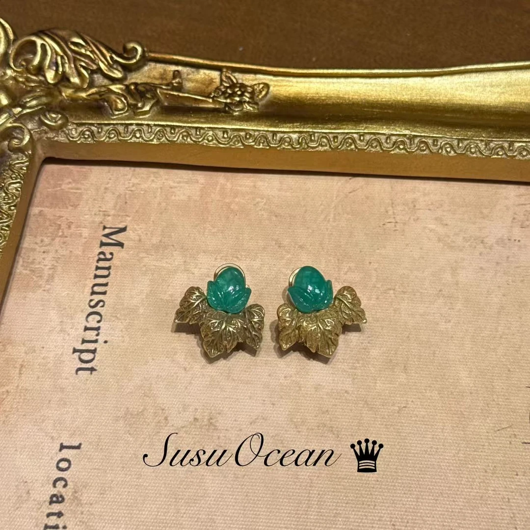 铜合金仿水晶耳饰 【1023】SusuOcean经典珍藏《中世纪美人》