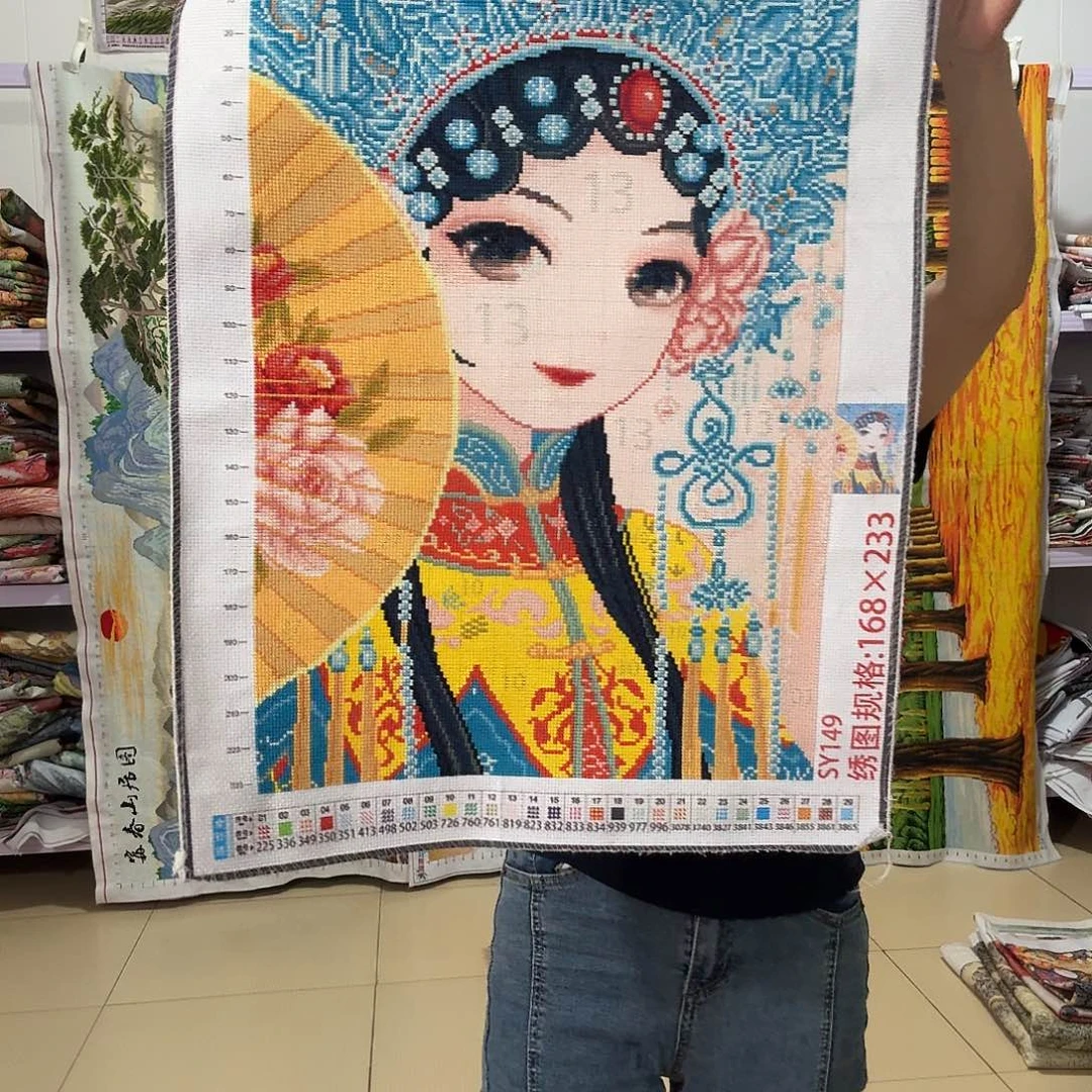 棉末****单十字绣成品出售