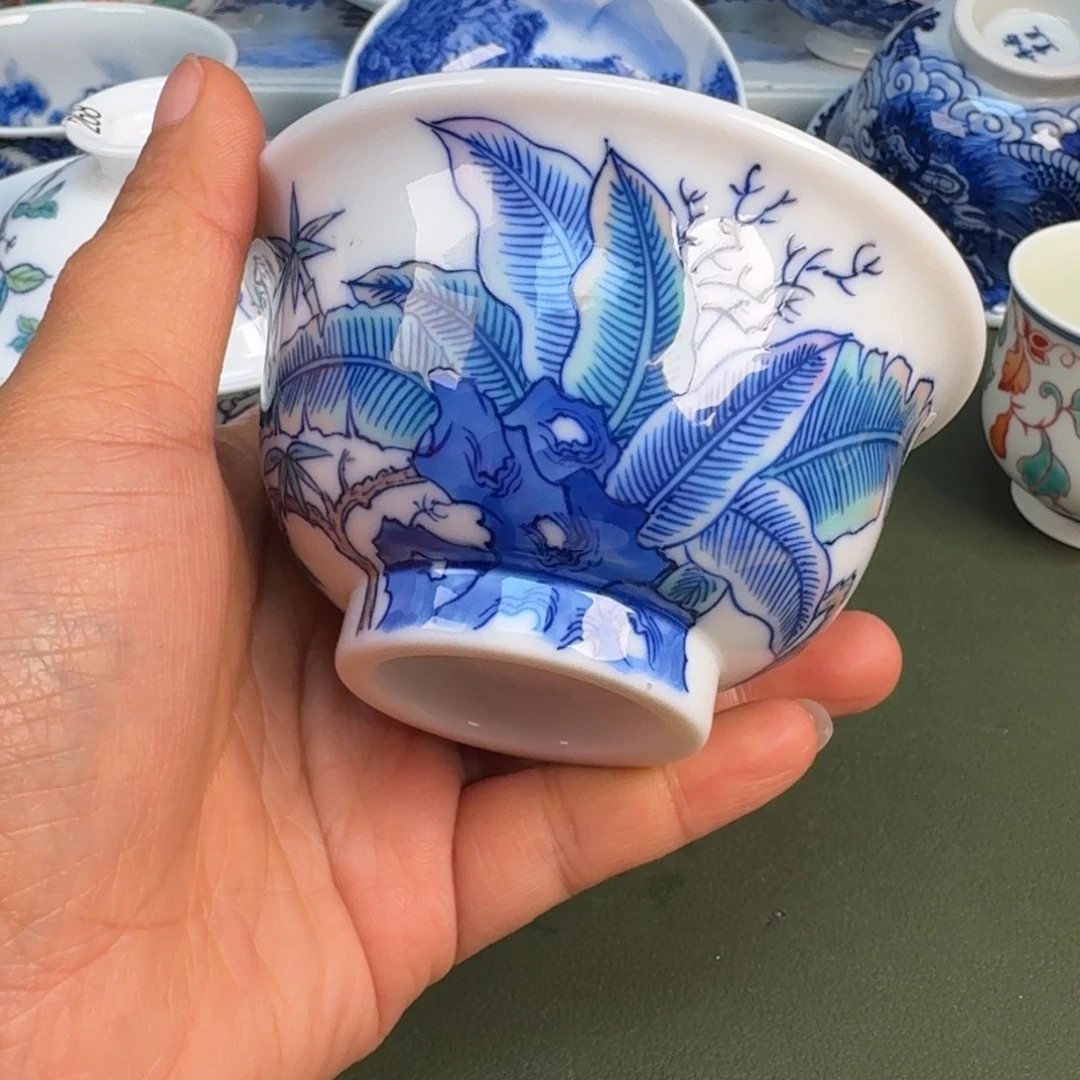 瓷景德镇纯手绘茶具圆圆2238