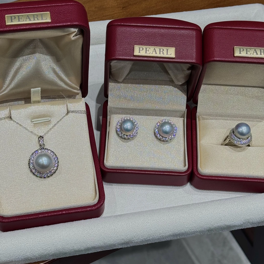 【新粉福利】铂金灰13-14吊坠赠耳钉戒指 HZZB0009