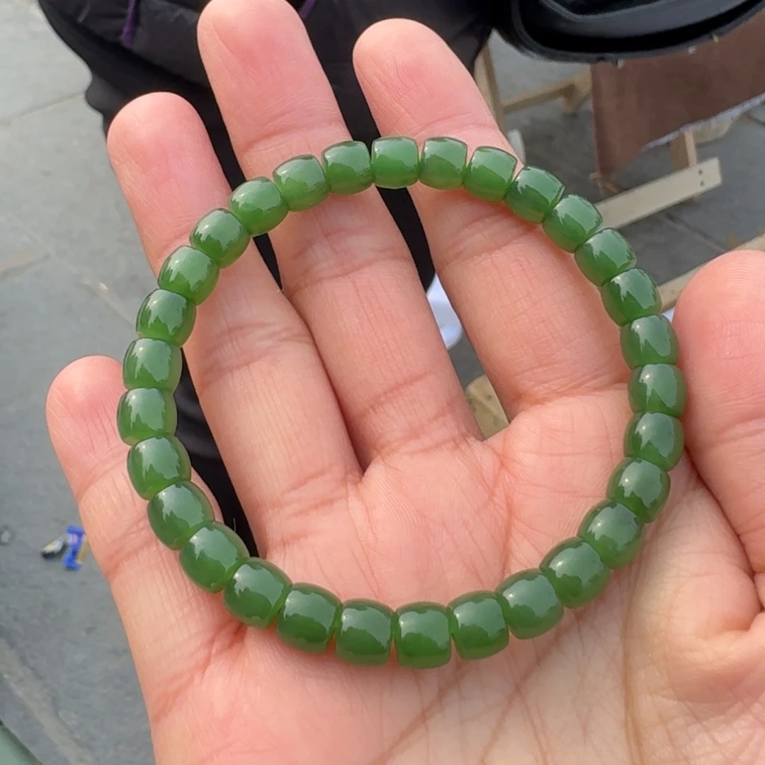 和田玉颈饰未镶嵌碧玉直切TZ多样性拍一发一