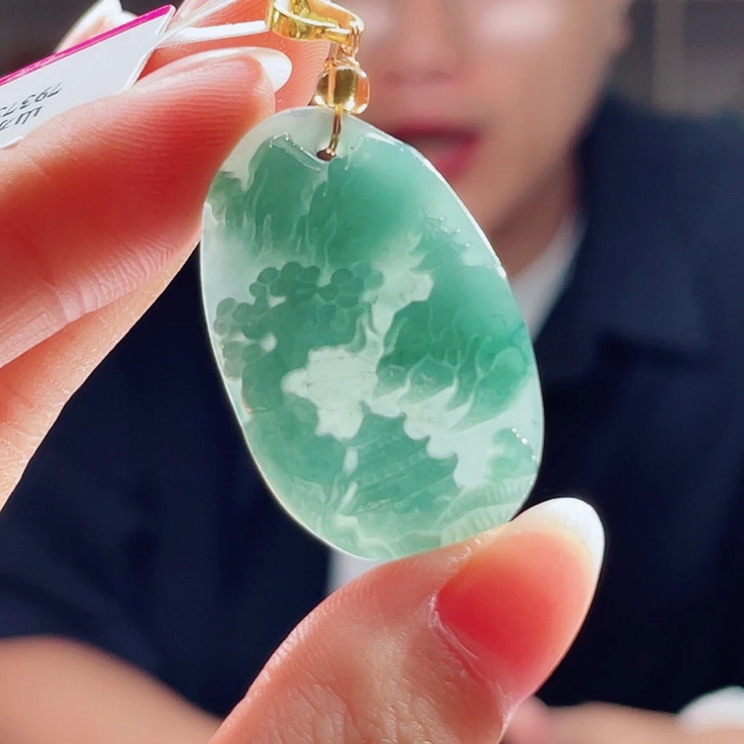 颈饰未镶嵌翡翠翡翠多样性发其一