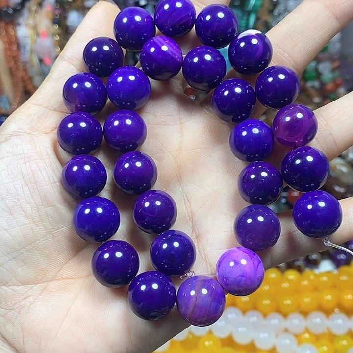未镶嵌玛瑙/玉髓珠宝半成品地球玛瑙卡14mm