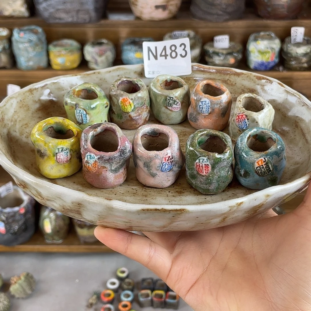 小白孤品 新鲜出炉 内口1.7左右 一组十个盆