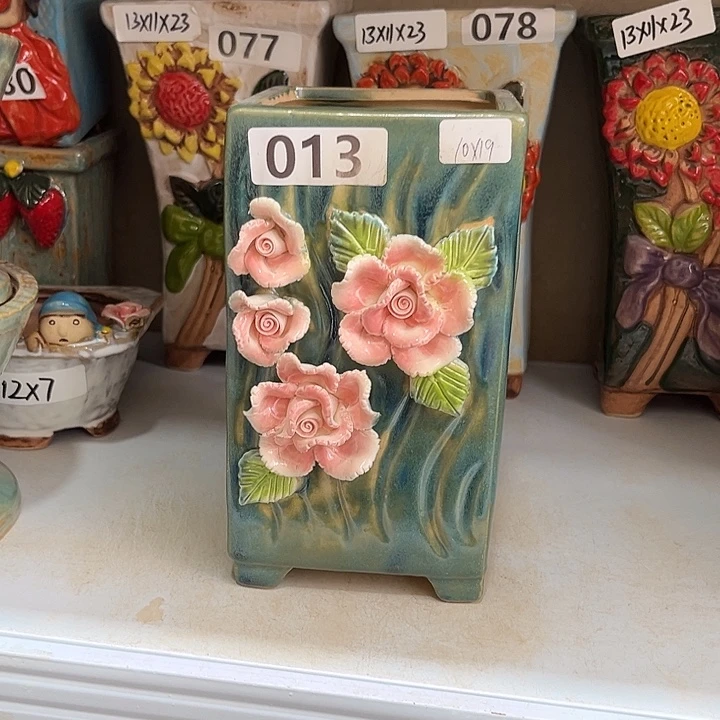 紫砂花盆粗陶材质多肉花盆