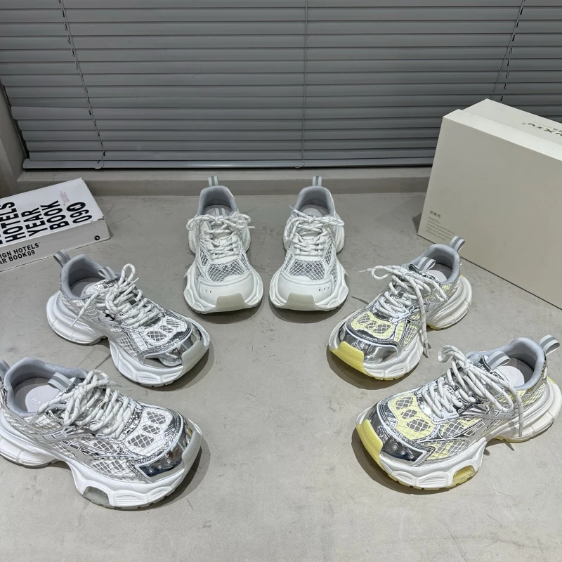 2025年夏季透网新款厚底老爹鞋女百搭休闲运动鞋时尚松糕底女鞋潮