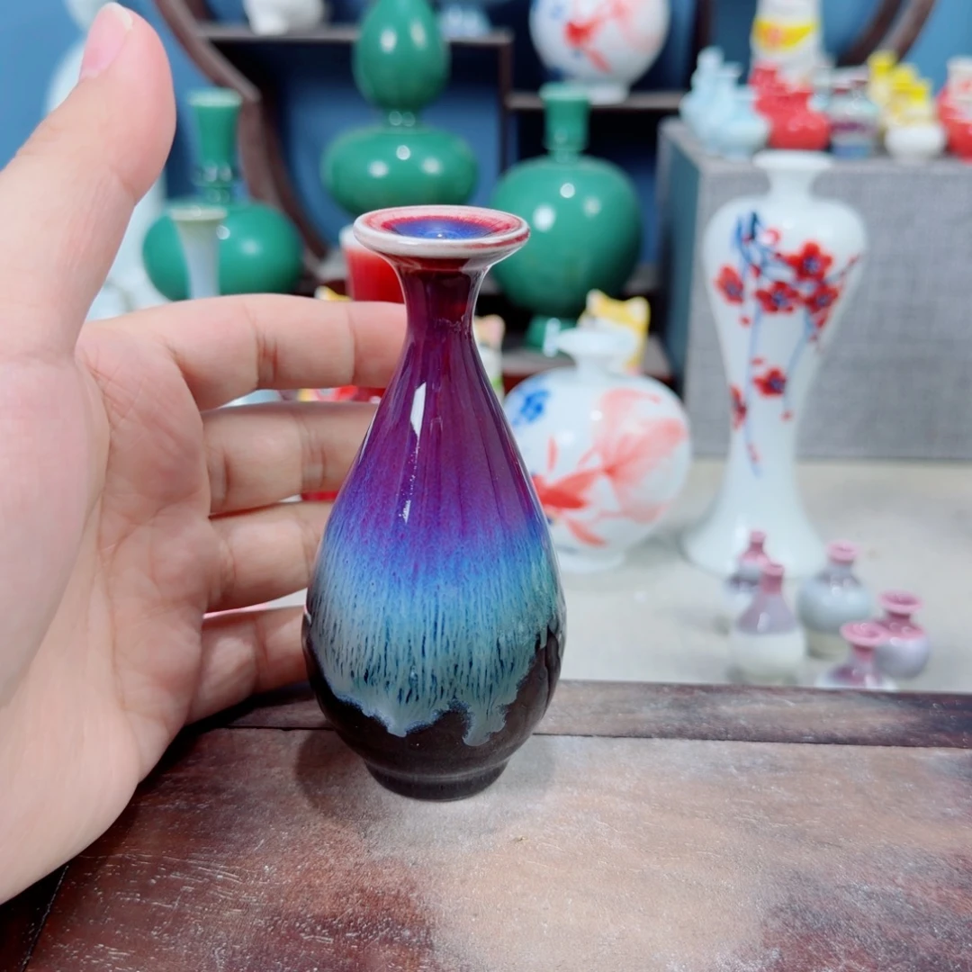 陶瓷手工小花器摆件