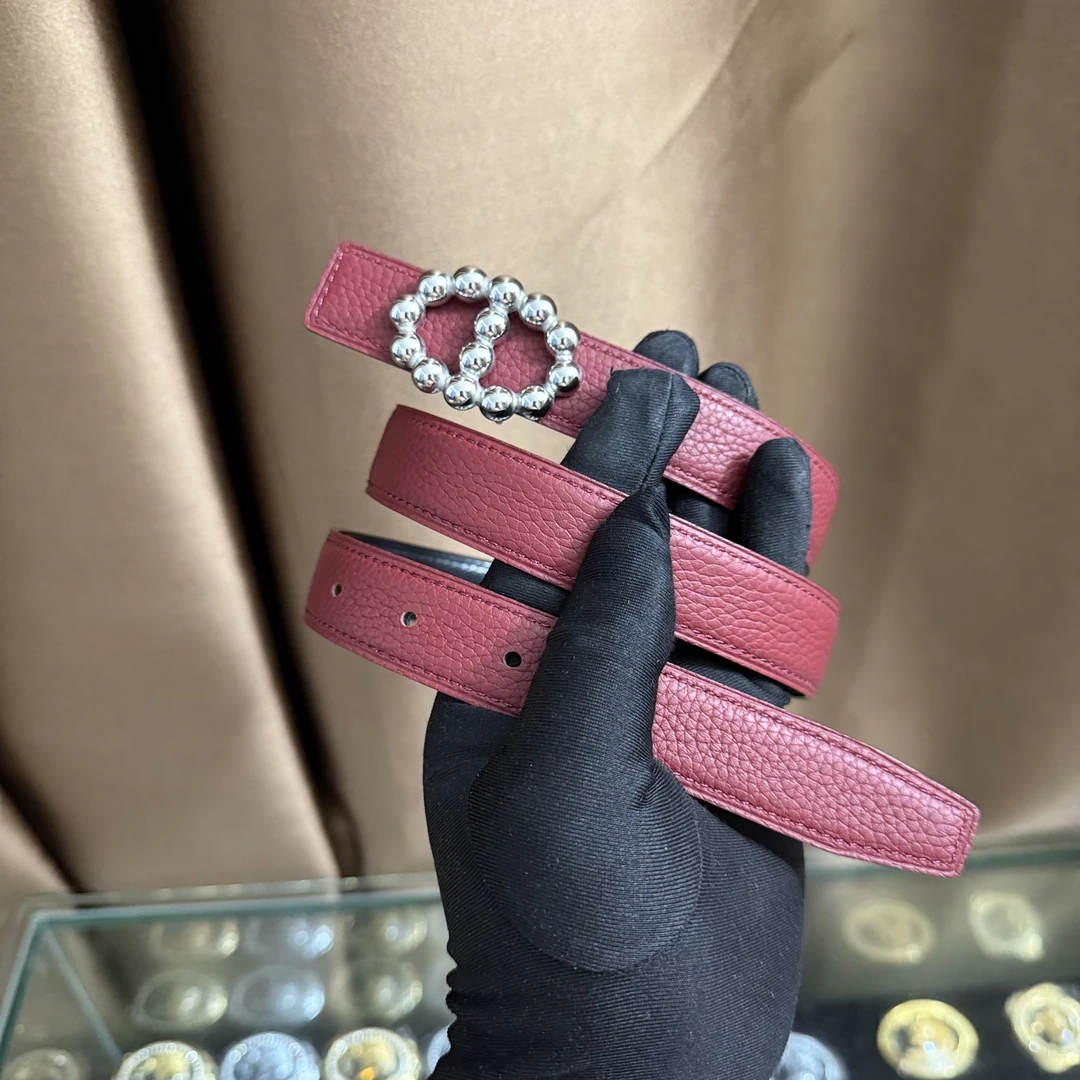 新款女士高档皮带休闲工字扣H扣牛皮腰带潮流时尚休闲百搭韩装饰