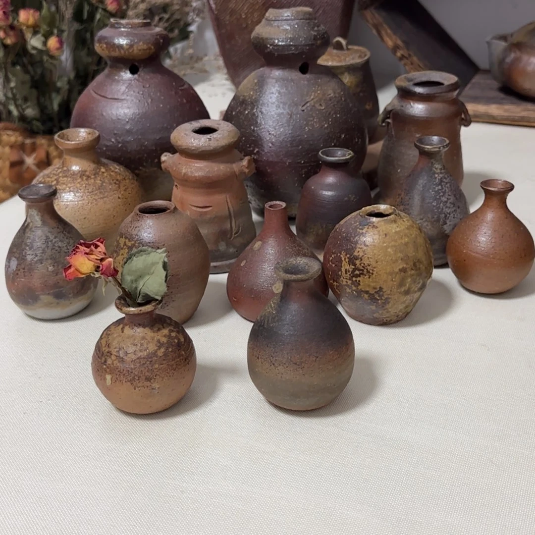 备前烧花器65一个118两个直播间选