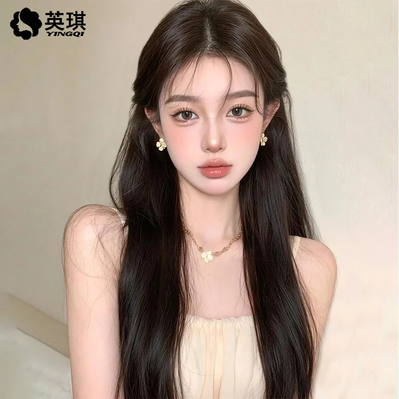 【清冷高级感】英琪女款假发推荐黑长直轻薄舒适隐形全真发全头套