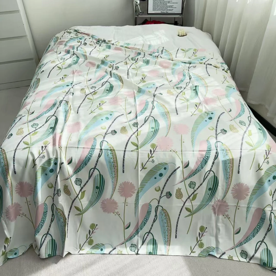 夏季新款床单好看时尚亲肤透气好看凉快盖毯会缩水后冷感多功能