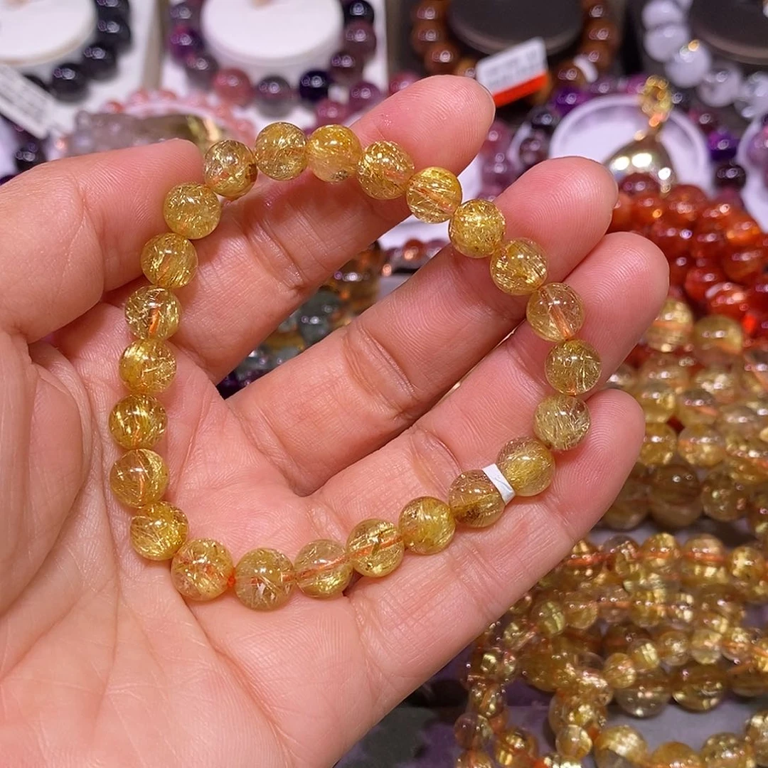 未镶嵌手链水晶金钛晶8