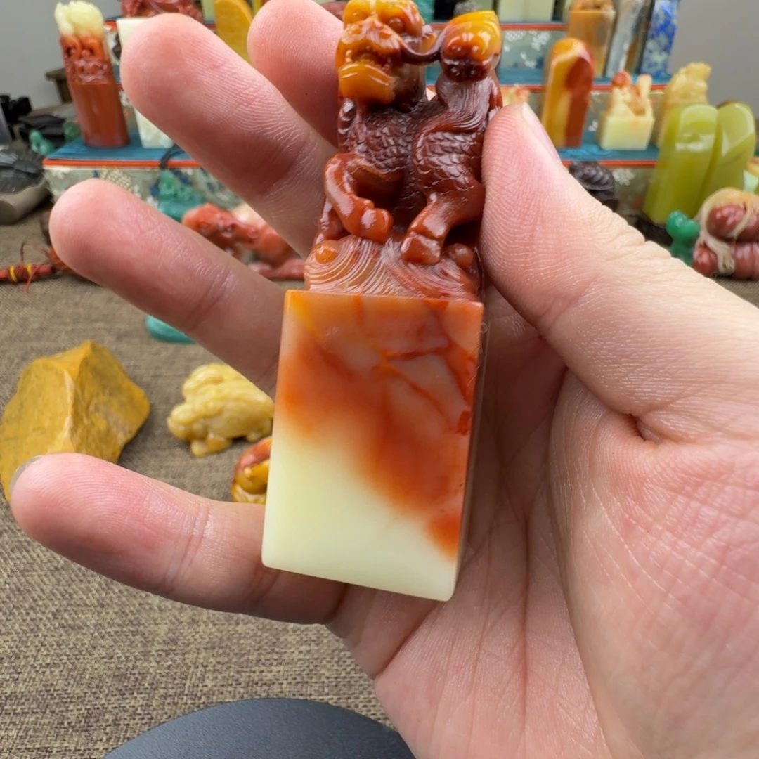 国***勇印石寿山石寿山顶级三彩芙蓉251