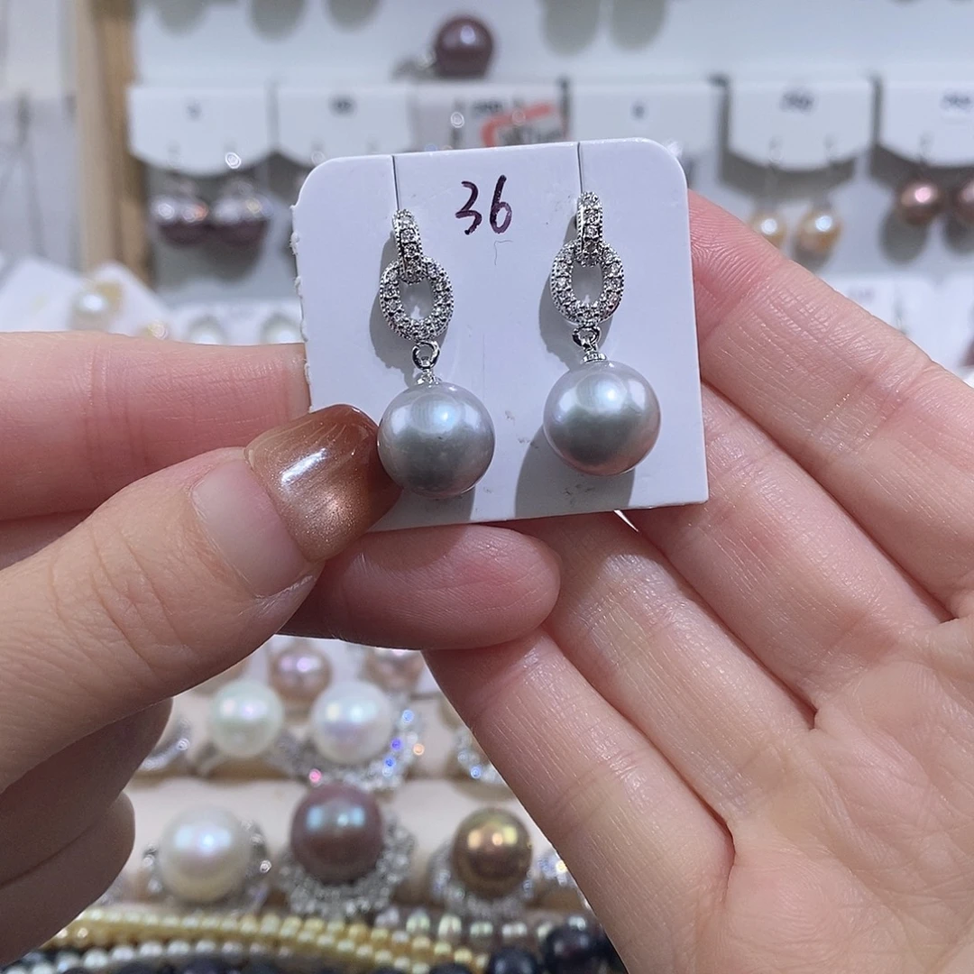 未镶嵌淡水珍珠耳饰w11.3