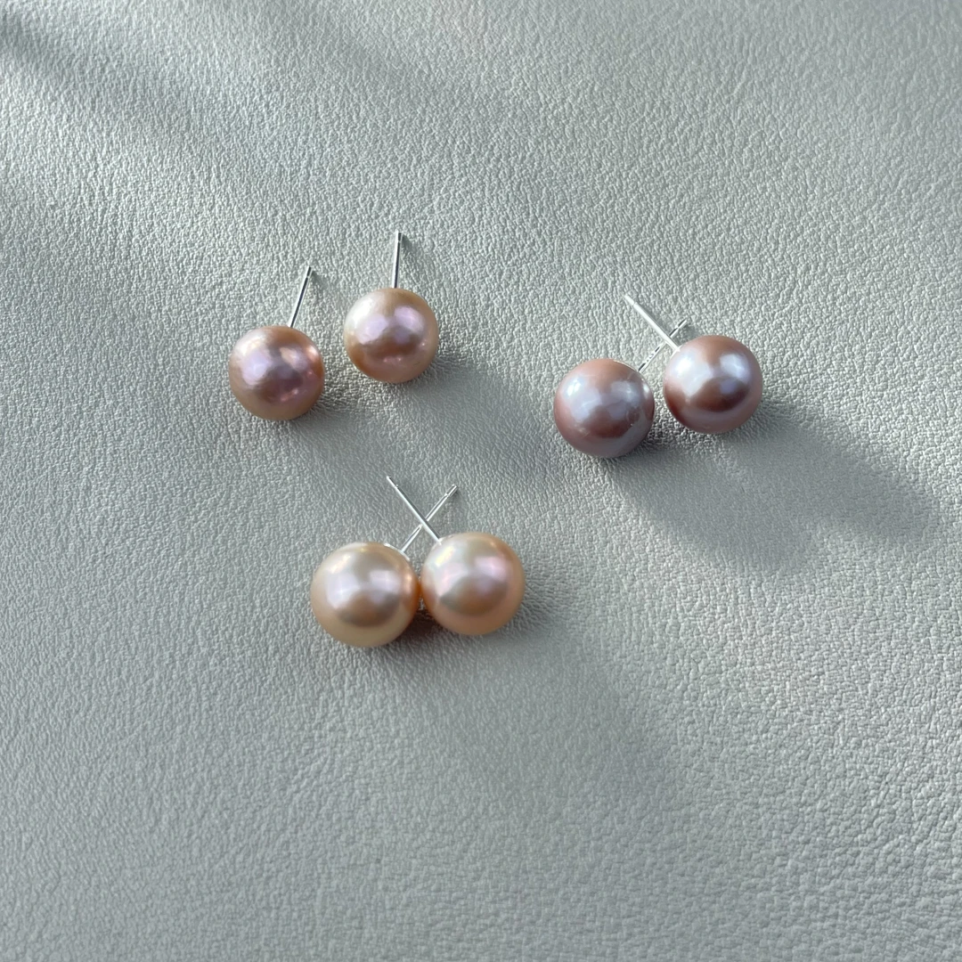 【举石饰品】X0202-77-1珍珠耳饰（一对/多样性发/约9mm）Q