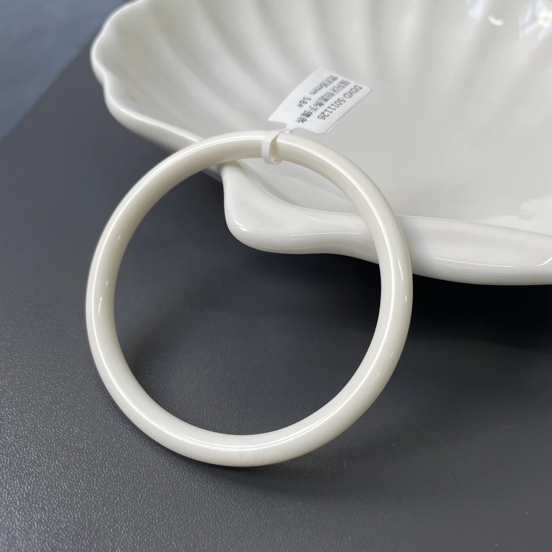 猛犸牙细圆条手镯条宽约6mm