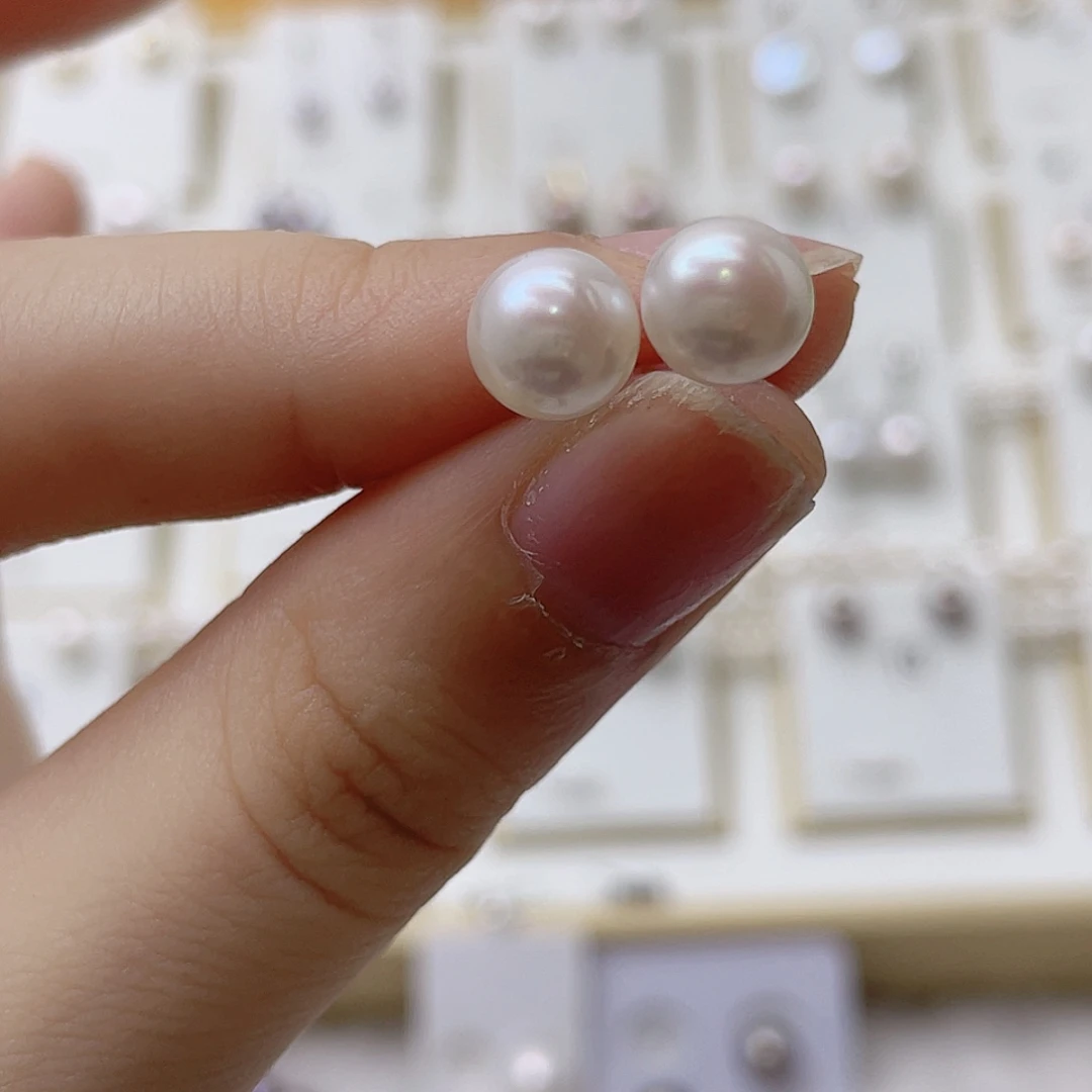 稀***蛋银S925镶嵌耳饰淡水珍珠