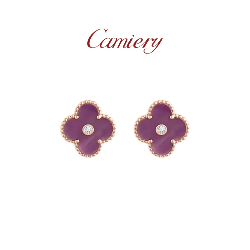 CAMIERY/卡美瑞 时尚轻奢带钻五花耳钉