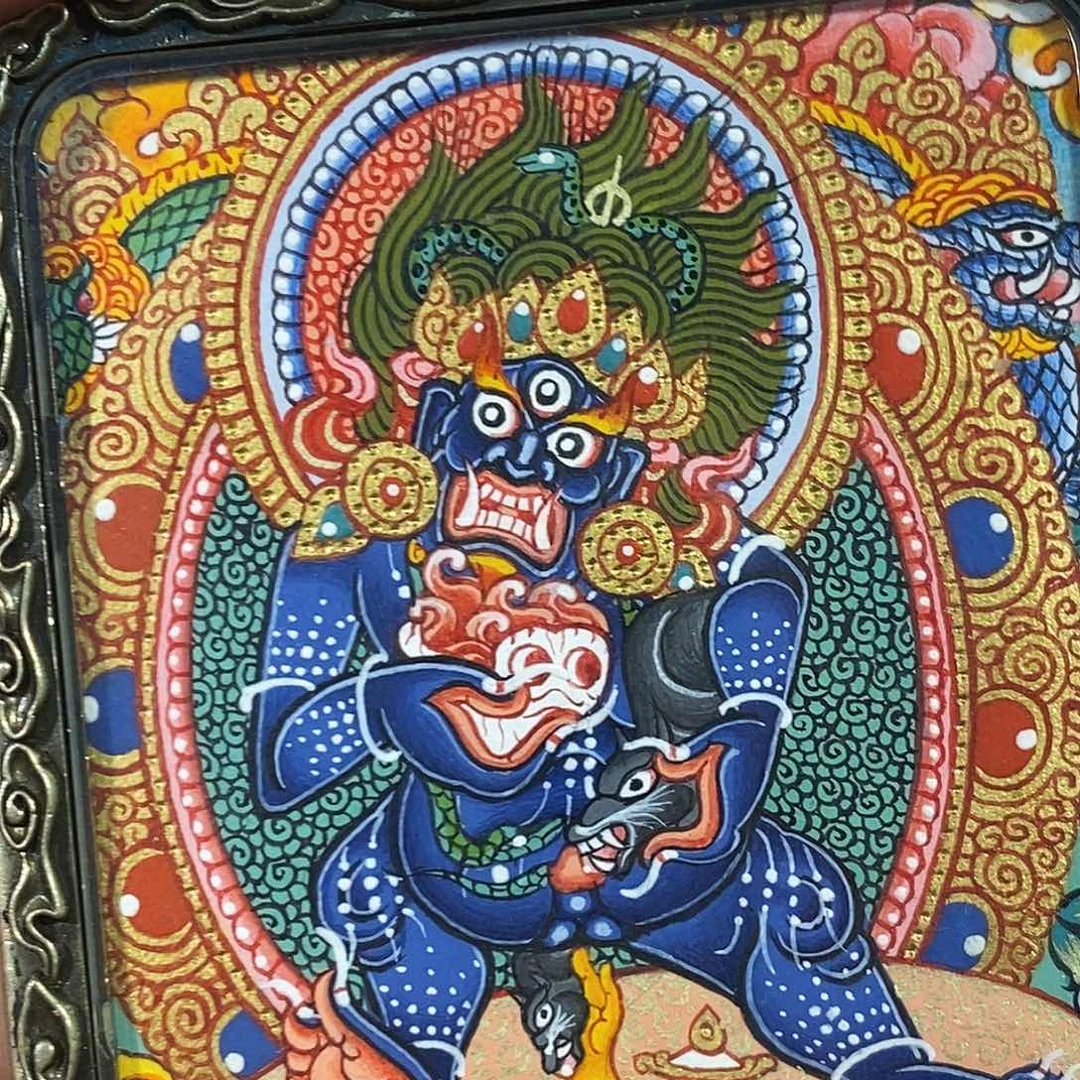 吊坠漏漏漏漏漏漏漏漏漏漏！热贡纯手绘唐卡