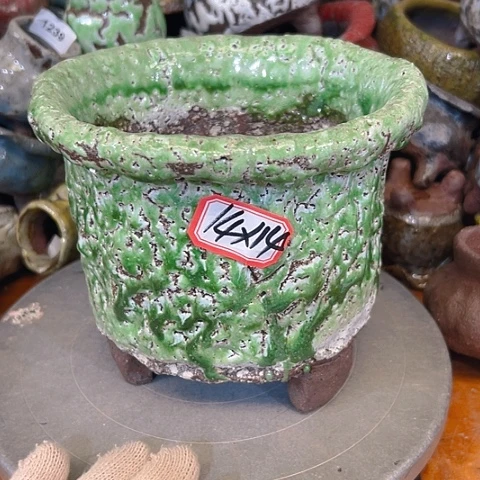 粗陶花盆手工花盆制作