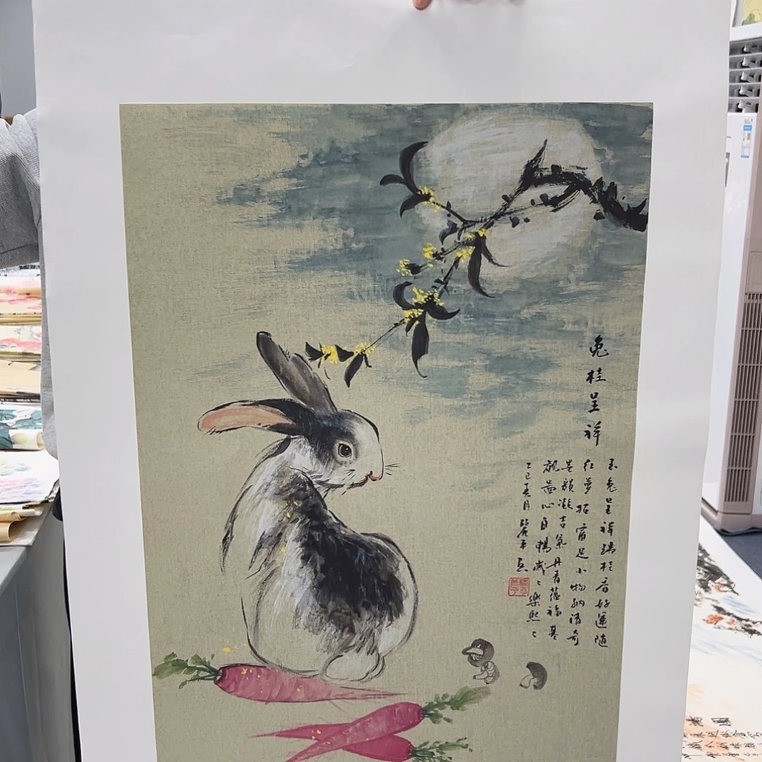国画国画作品多次参加