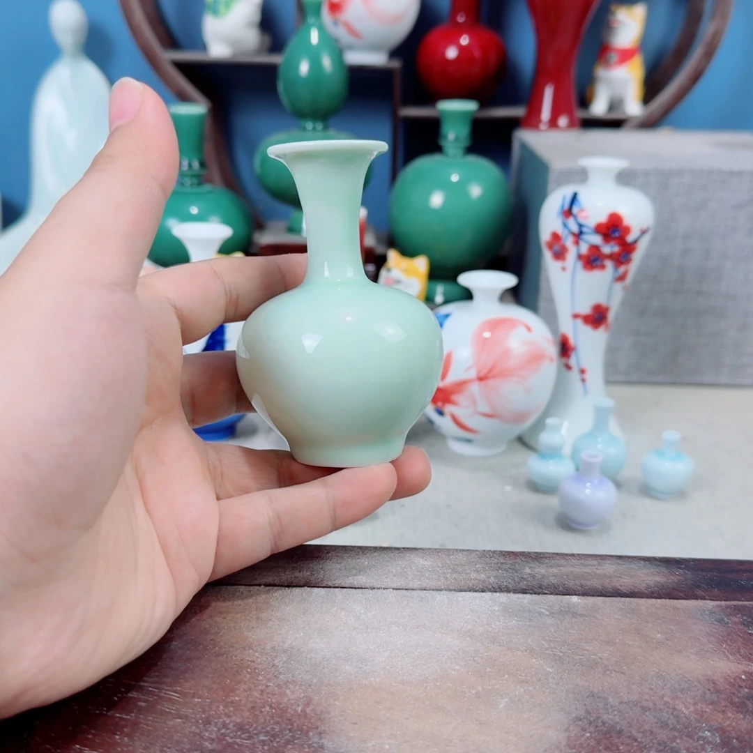 陶瓷手工小花器摆件