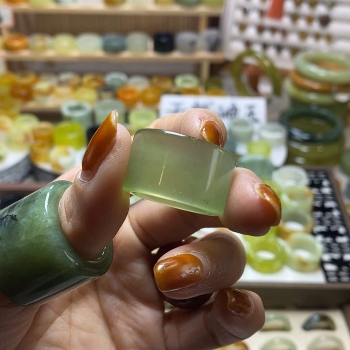 ゛***丶岫玉未镶嵌戒指岫玉精品指环
