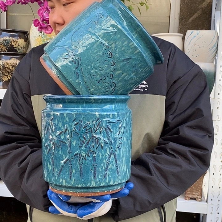 紫砂花盆口20高20福利
