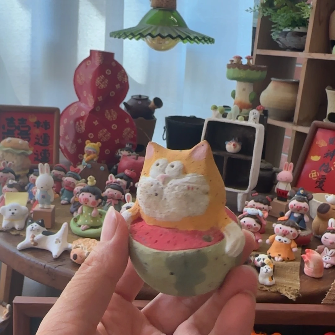 摆***-瓷片摆件陶瓷手工手绘