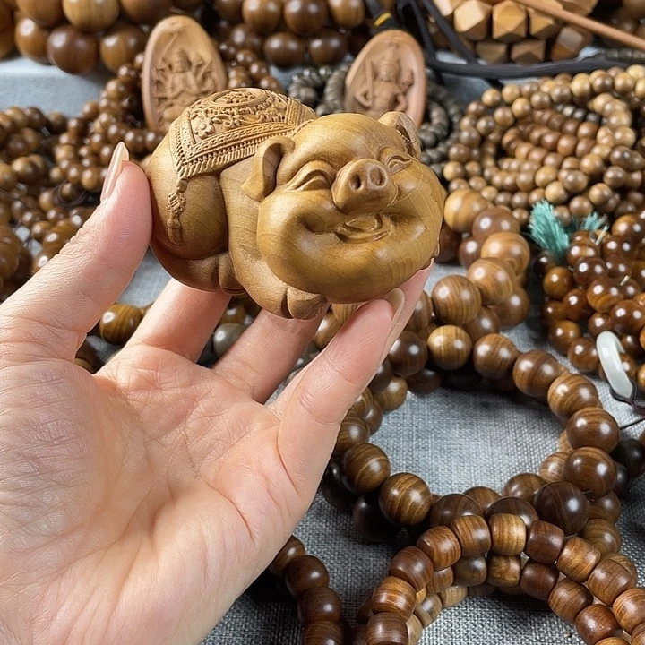 木老山檀福猪有瑕疵