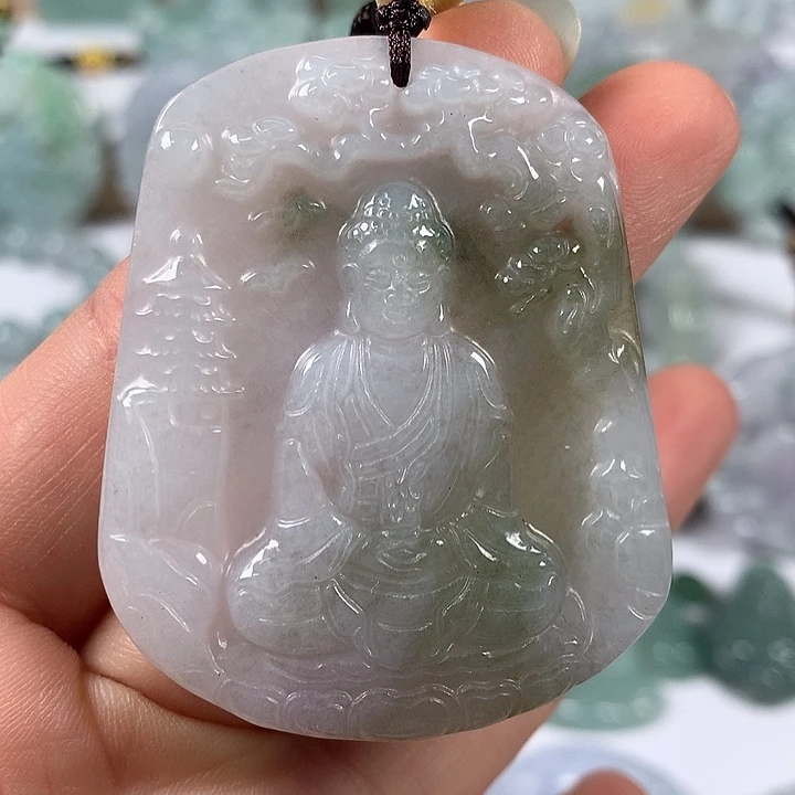 颈饰未镶嵌翡翠大日如来福利