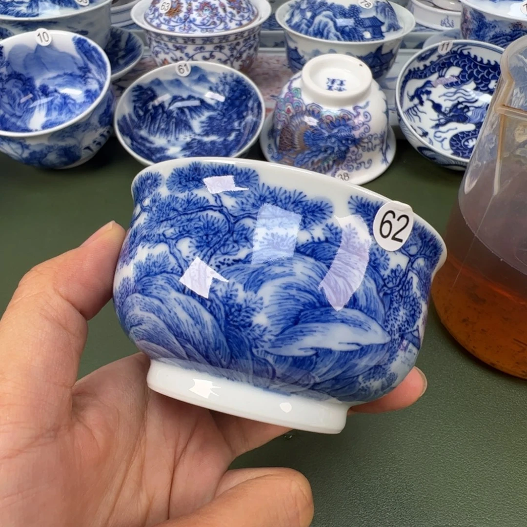 景德镇纯手工纯手绘茶具木木62