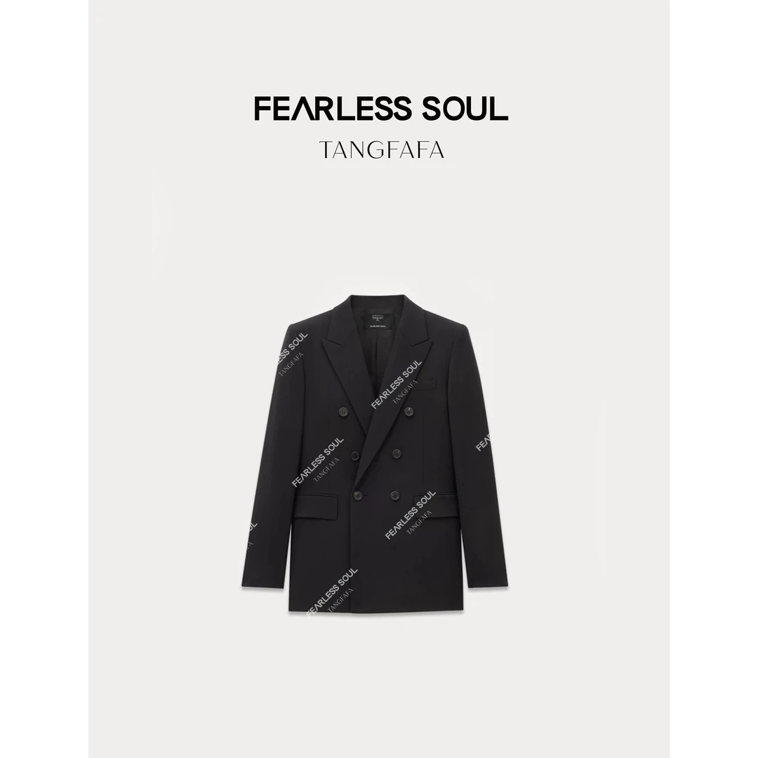 TFF X FS 25早春戗驳领双排扣西装外套 825FW110 &