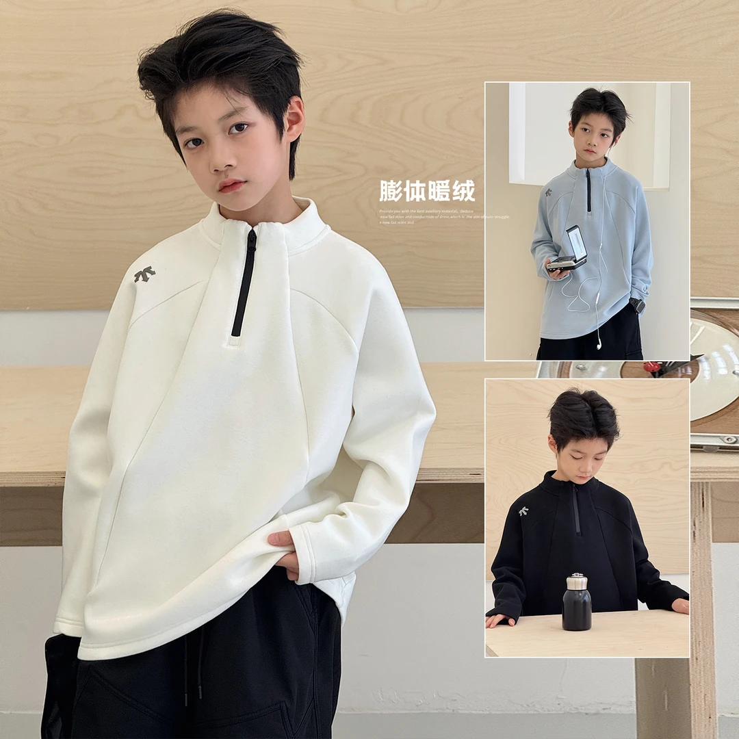 儿童打底衫冬季新款韩版中大童加厚上衣高品质男童保暖内搭AB1140