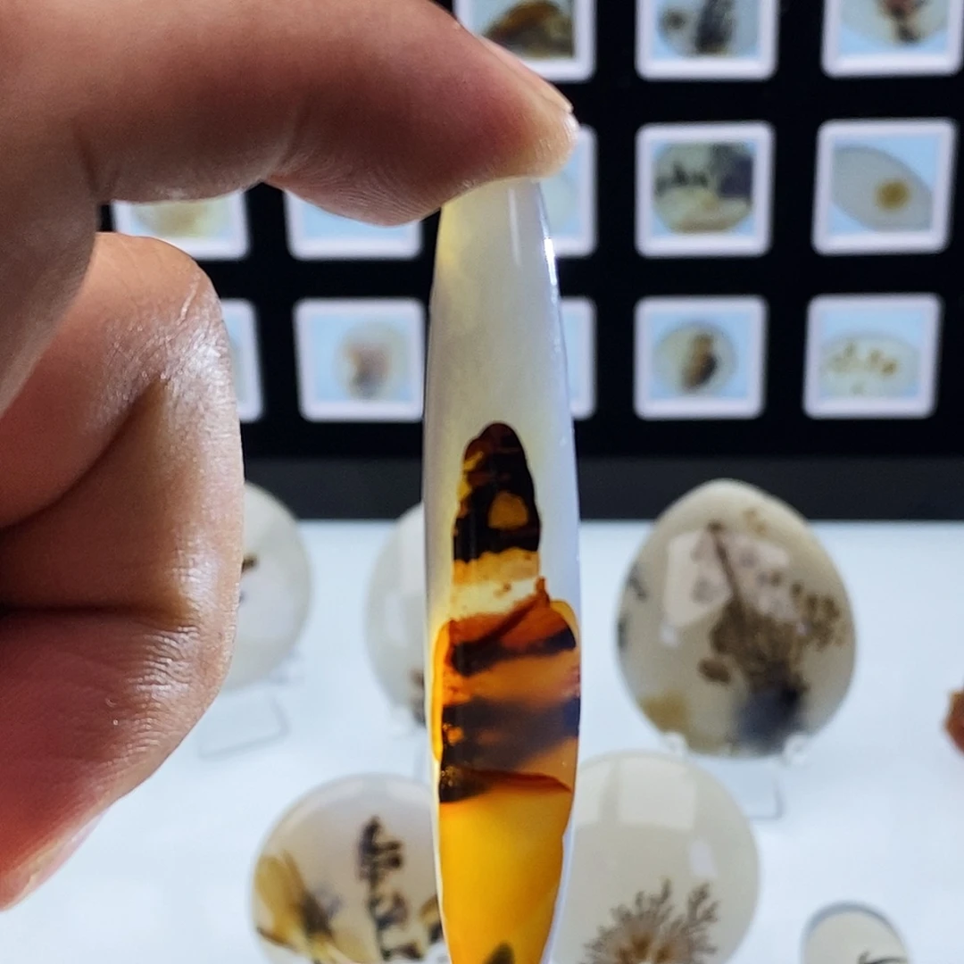 玛瑙/玉髓未镶嵌吊坠(不含链)127