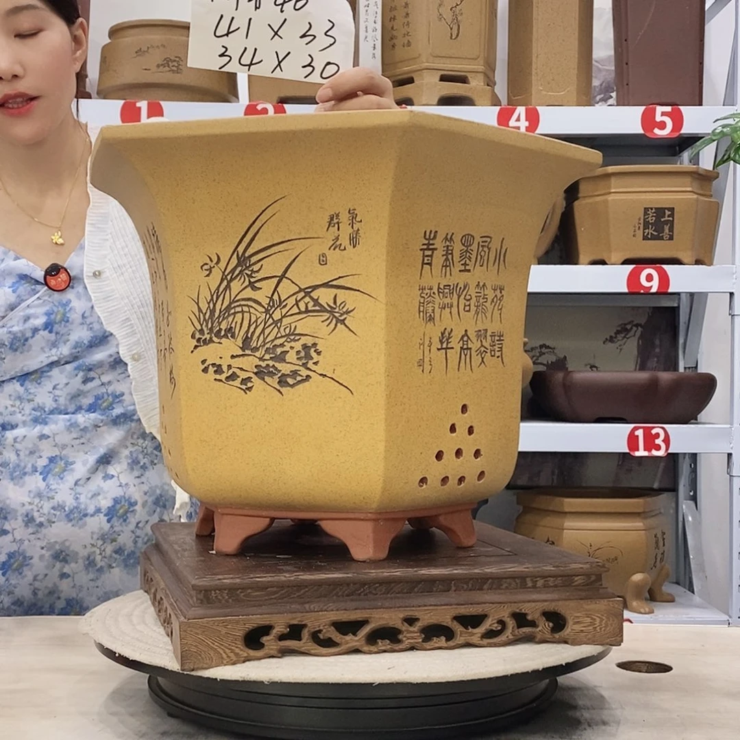 紫砂花盆紫砂花盆