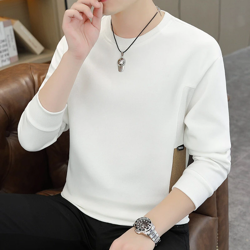 【高品质】春秋爆款长袖男士卫衣流行宽松休闲圆领青少年潮流13010A