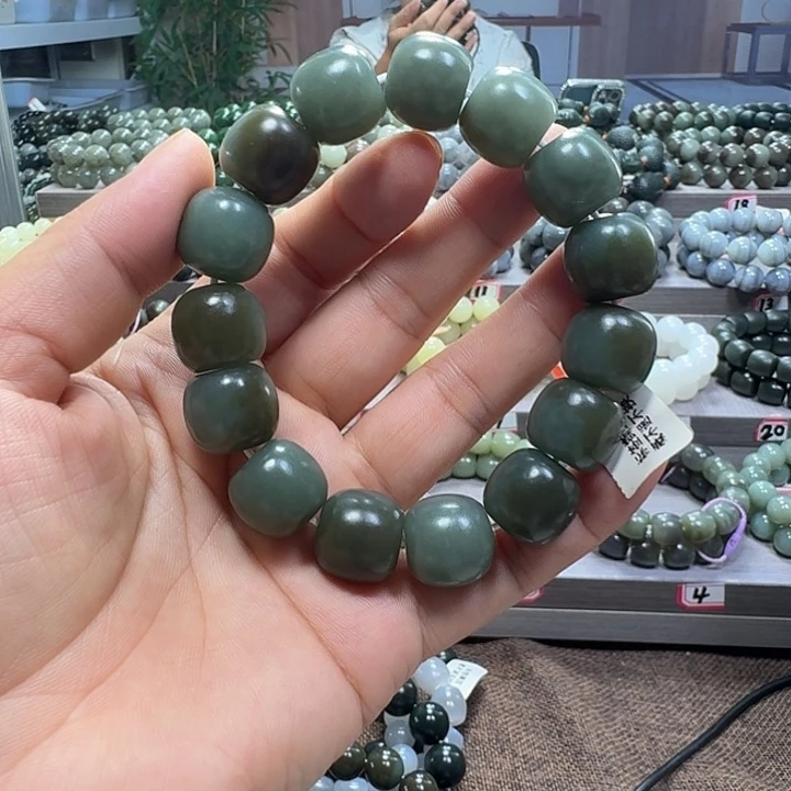 手链未镶嵌和田玉新疆且末蓝老型卡16