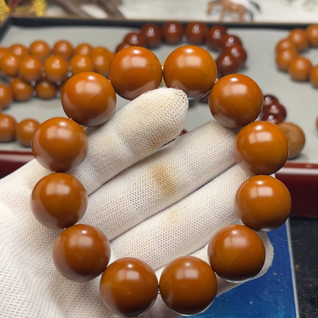 橄榄核手串斑****?1.9+树王精品铁核 小孔