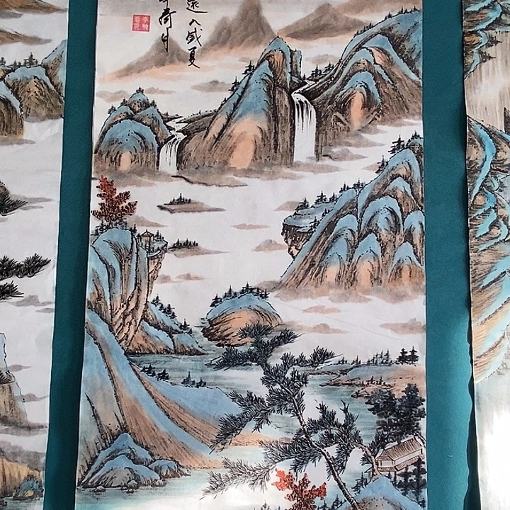 国画李双喜老师三尺手绘作品