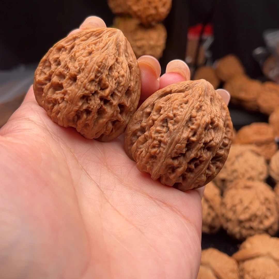 核桃把件密纹38尺