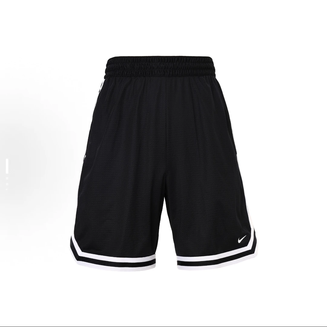 NIKE/耐克男款黑色条纹拼色宽松舒适直筒短裤FN2652010运动裤