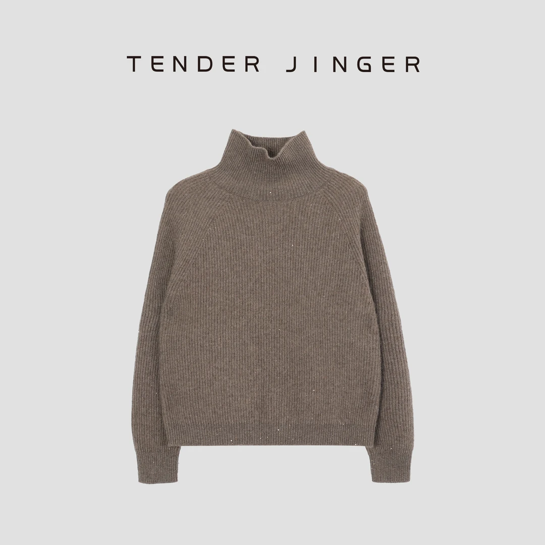 Tender Jinger【专柜】高领牦牛绒混纺针织衫T44SZZ79912