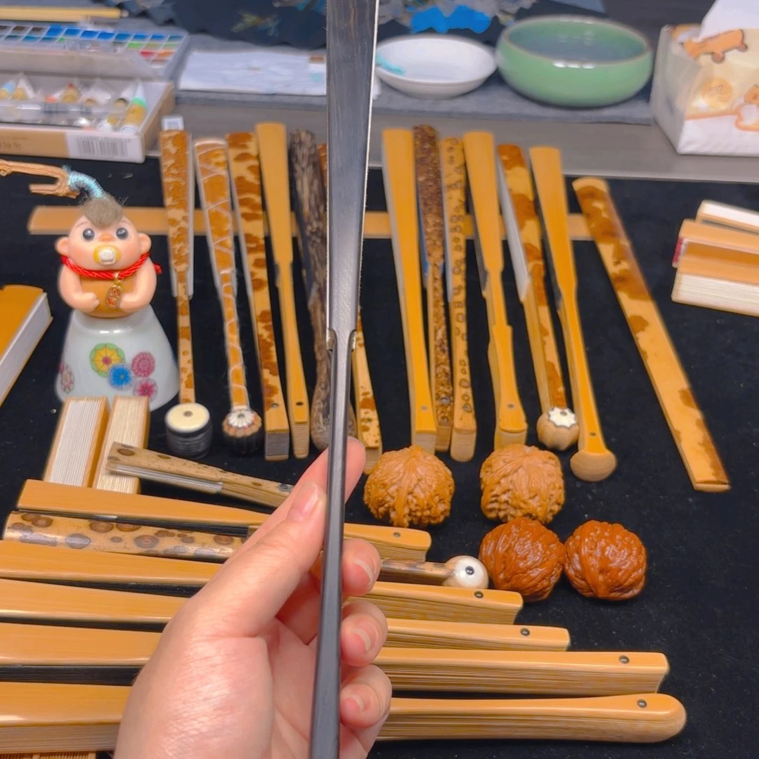 七***彩扇子绿木16方95寸