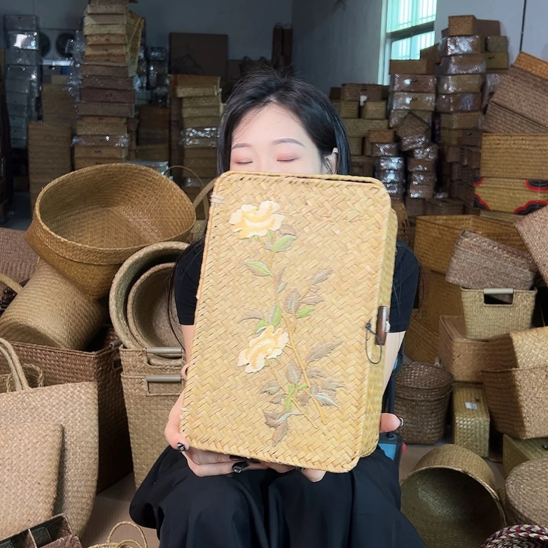 草编包/草编收纳盒微瑕疵