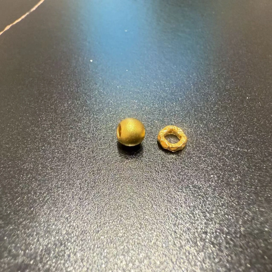 足金999卡5古法金珠+卡5盘缠 按克卖 发顺丰（先鉴后发）
